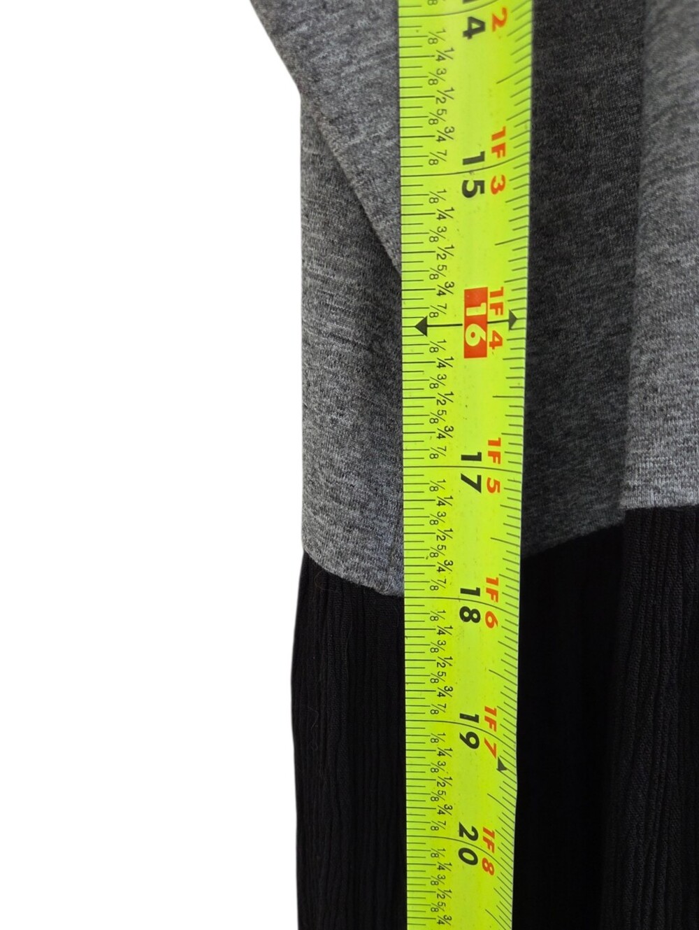 LOFT Two-Tone Sleeveless Maxi Fitted Dress in Gray and Black - Picture 9 of 9